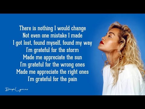 Rita Ora - Grateful (Lyrics) 🎵
