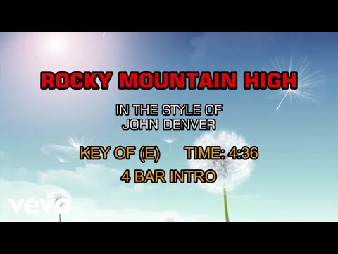 John Denver - Rocky Mountain High (Karaoke)
